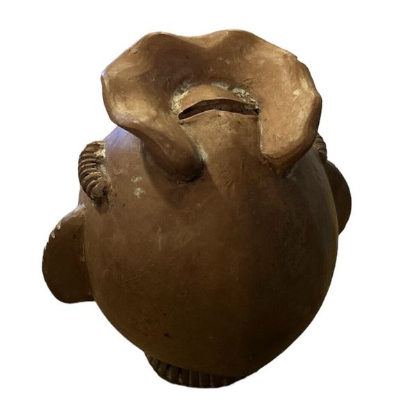 Vintage Aztec Pottery Head Figure - Picture 3 of 5